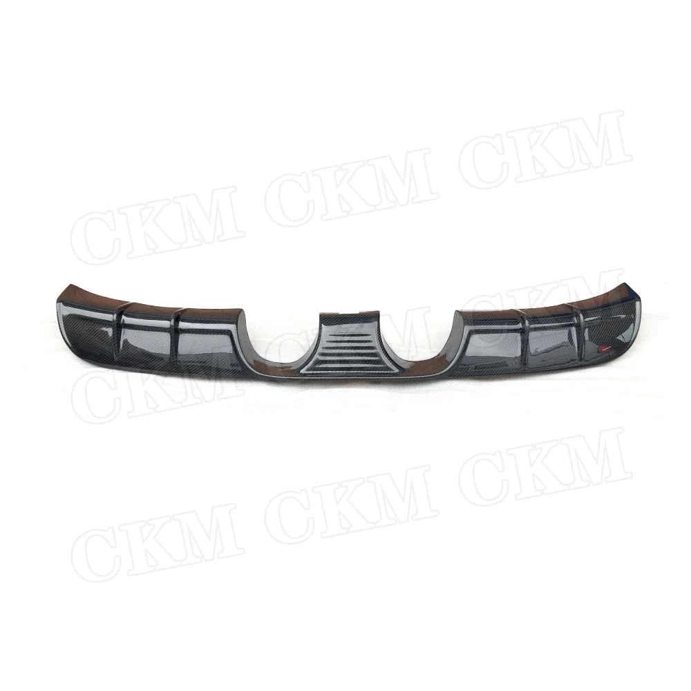 Carbon Fiber/FRP Rear Lip Diffuser Spoiler fit for Porsche Carrera 911 991.2 2015-2018 Middle Outlet Bumper Guard Plate