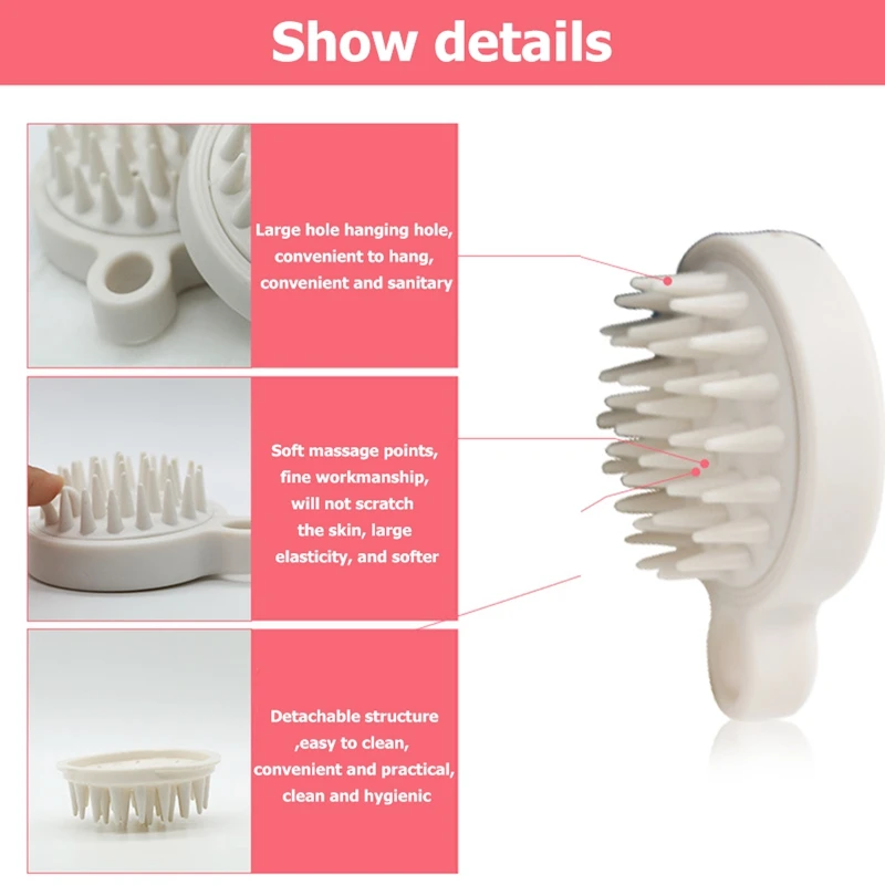 Scalp Massager Shampoo Brush, Wet And Dry Manual Scalp Massage Brush, Can Exfoliate And Remove Dandruff