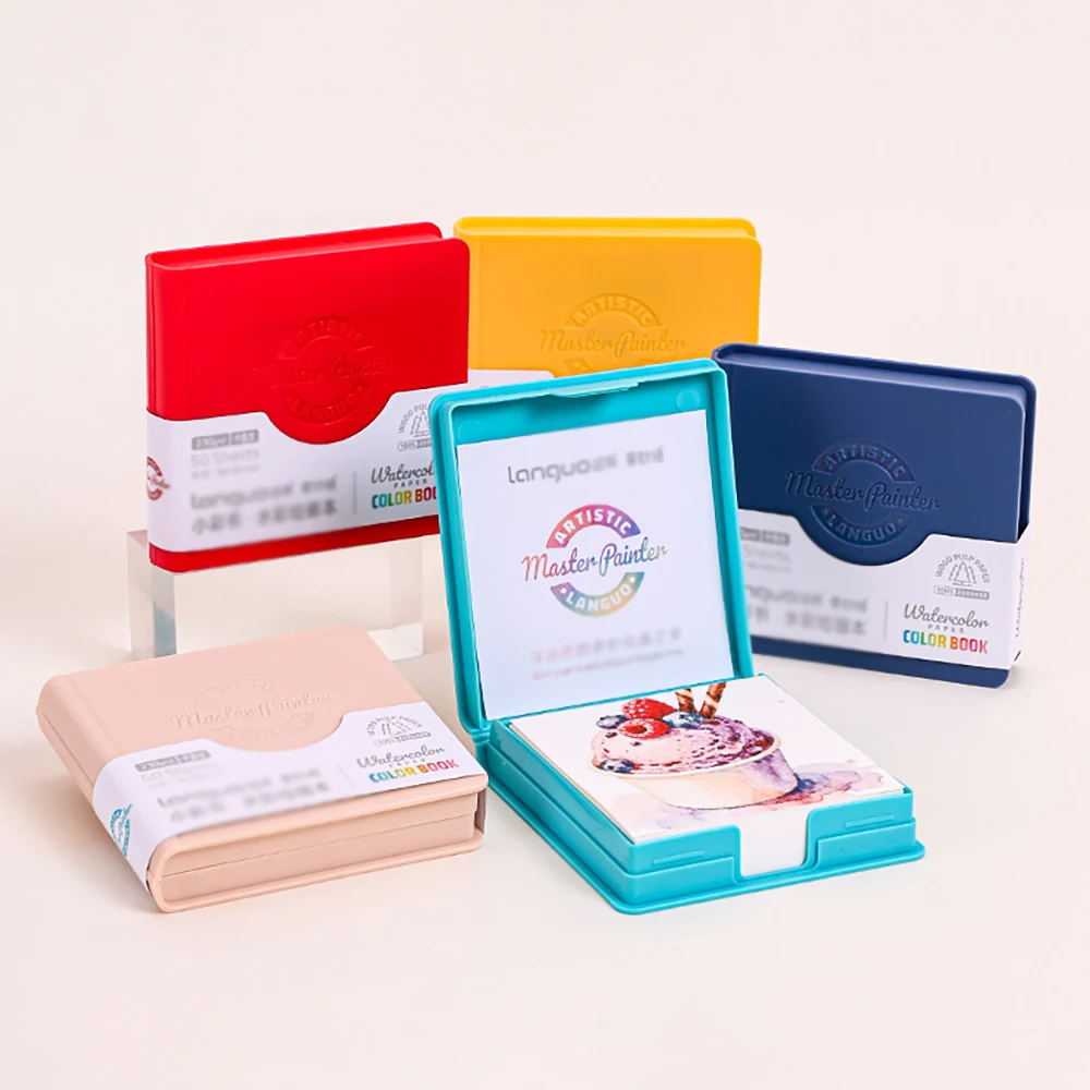 Piccolo libro a colori Quaderno per acquerello 230 g di spessore Mini manuale portatile Quaderno per schizzi Quaderno da disegno speciale per arte