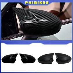 Car Side Wing Mirror Cover Caps For Fiat 500 500C Grande Punto Rearview Mirror Cover Shell Case Trim Add on Car Accessories