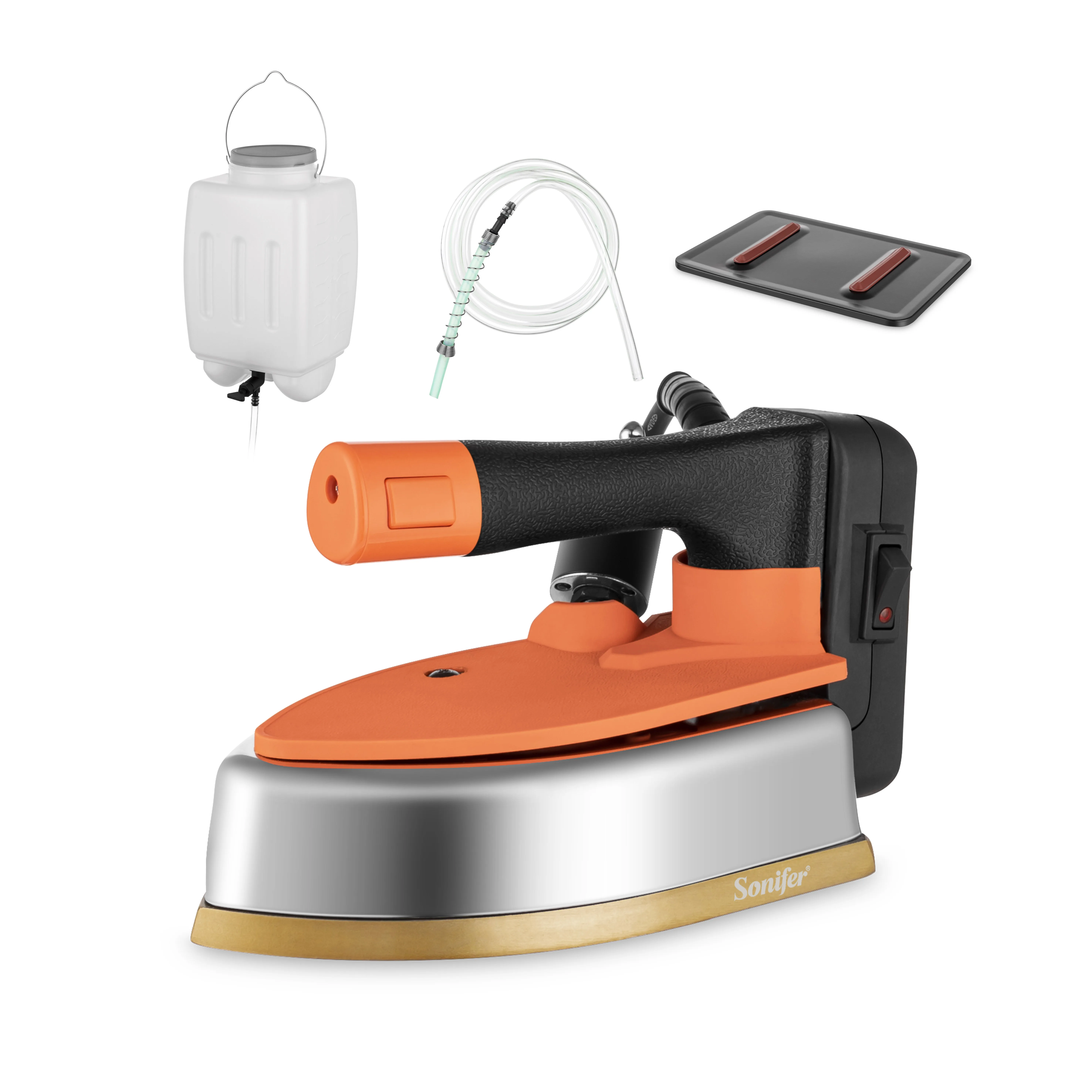 

Sonifer SF-9139 Professional Industrial 1800W Hanging Bottle Gravity Feed Steam Press Electric Iron with 4L Water tank