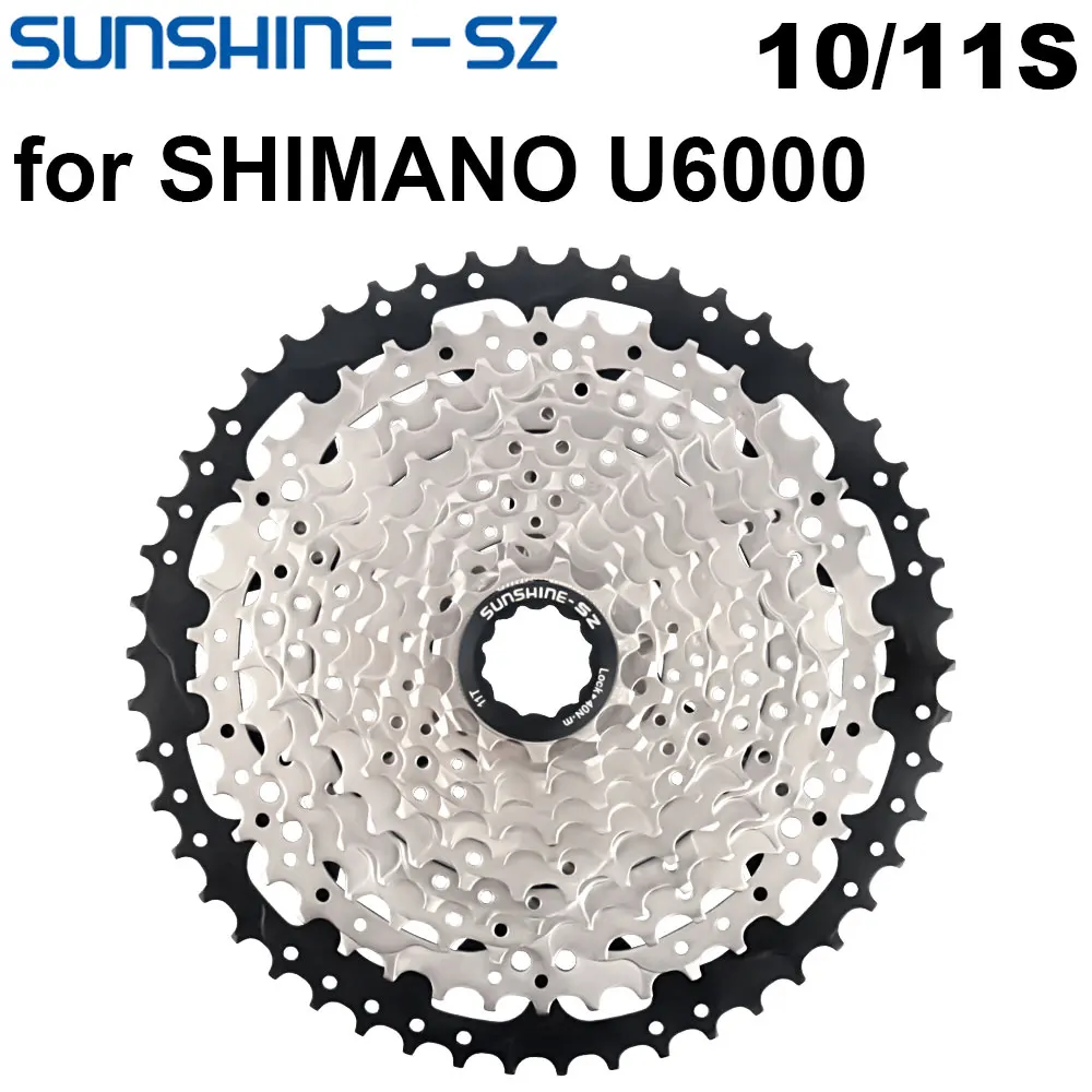 Shimano MTB Cassette for Shimano Cuse U6000 Groupset 11S 10S 46T 50T Bicycle Sprocket Mountain Bike Flywheel 11V K7 10S Ratchet