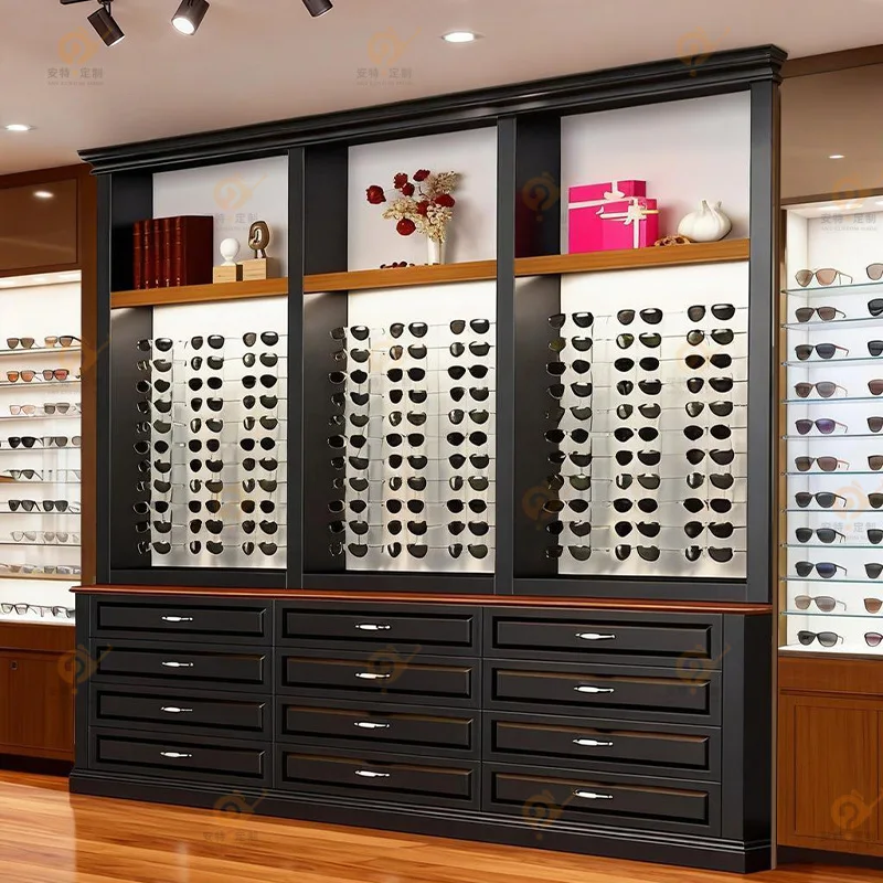 Glasses Display Cabinet Shopping Mall Lighting Jewelry Product Samples Product Display