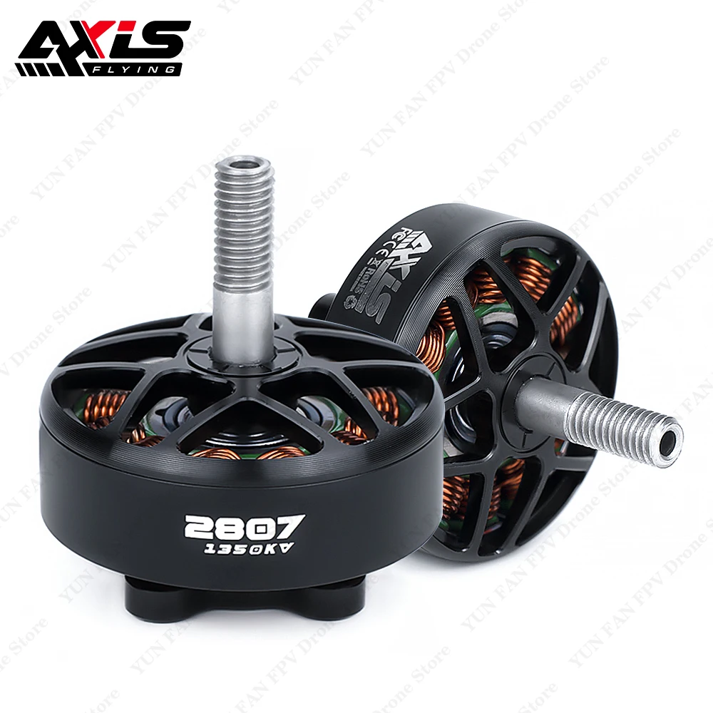 

Axisflying AZ2807 2807 1350KV бесщеточный двигатель 6S LiPo 5 мм ось для FPV Фристайл 7-дюймовый большой диапазон LR7 Дрон DIY части