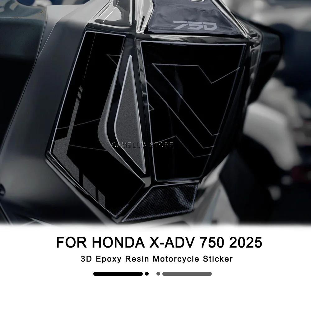 혼다 X-ADV 750 2025 오토바이 액세서리 3d 에폭시 오토바이 연료 탱크 사이드 스티커 방수 스티커 새로 출시