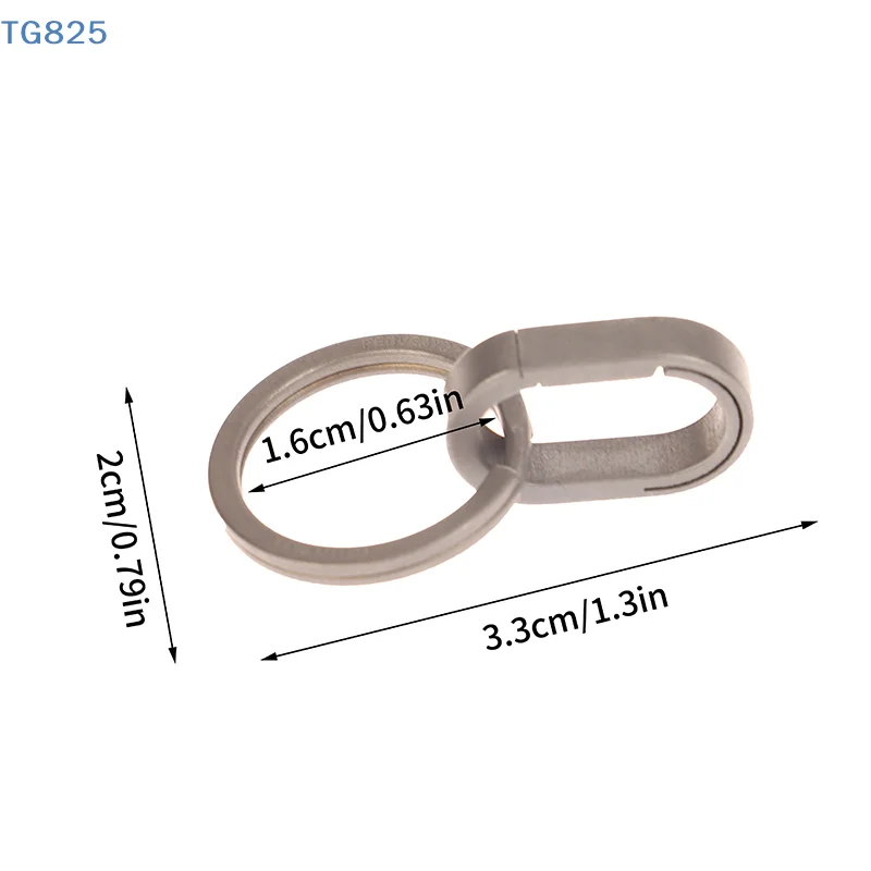 【AN】Titanium Alloy Mini Key Ring Connection Buckle Universal Joint Auxiliary Ring Connection Bayonet Ring Personality Creativity