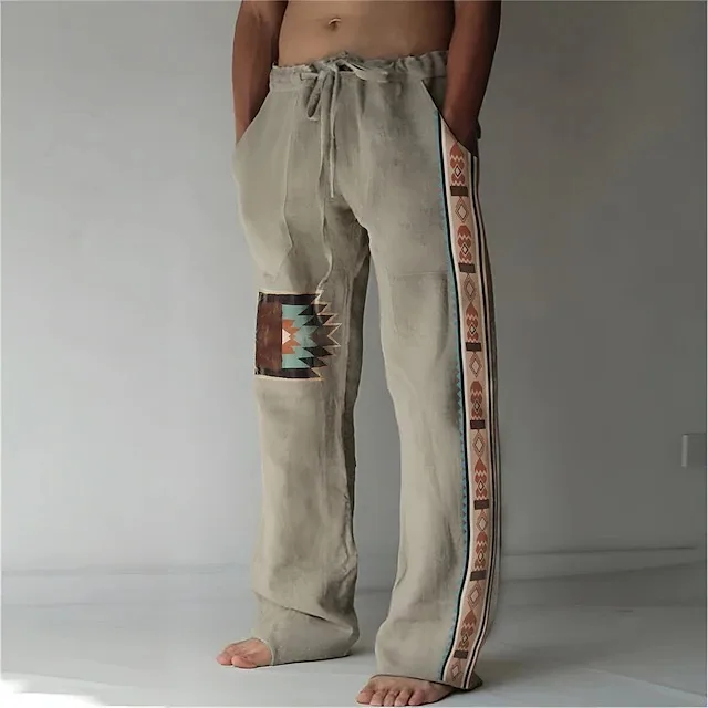 Pantalones holgados a rayas mecánicas para hombre, pantalón Retro personalizado de pierna ancha 2024, estampado Animal, torres de suelo informales para las cuatro estaciones, WR6