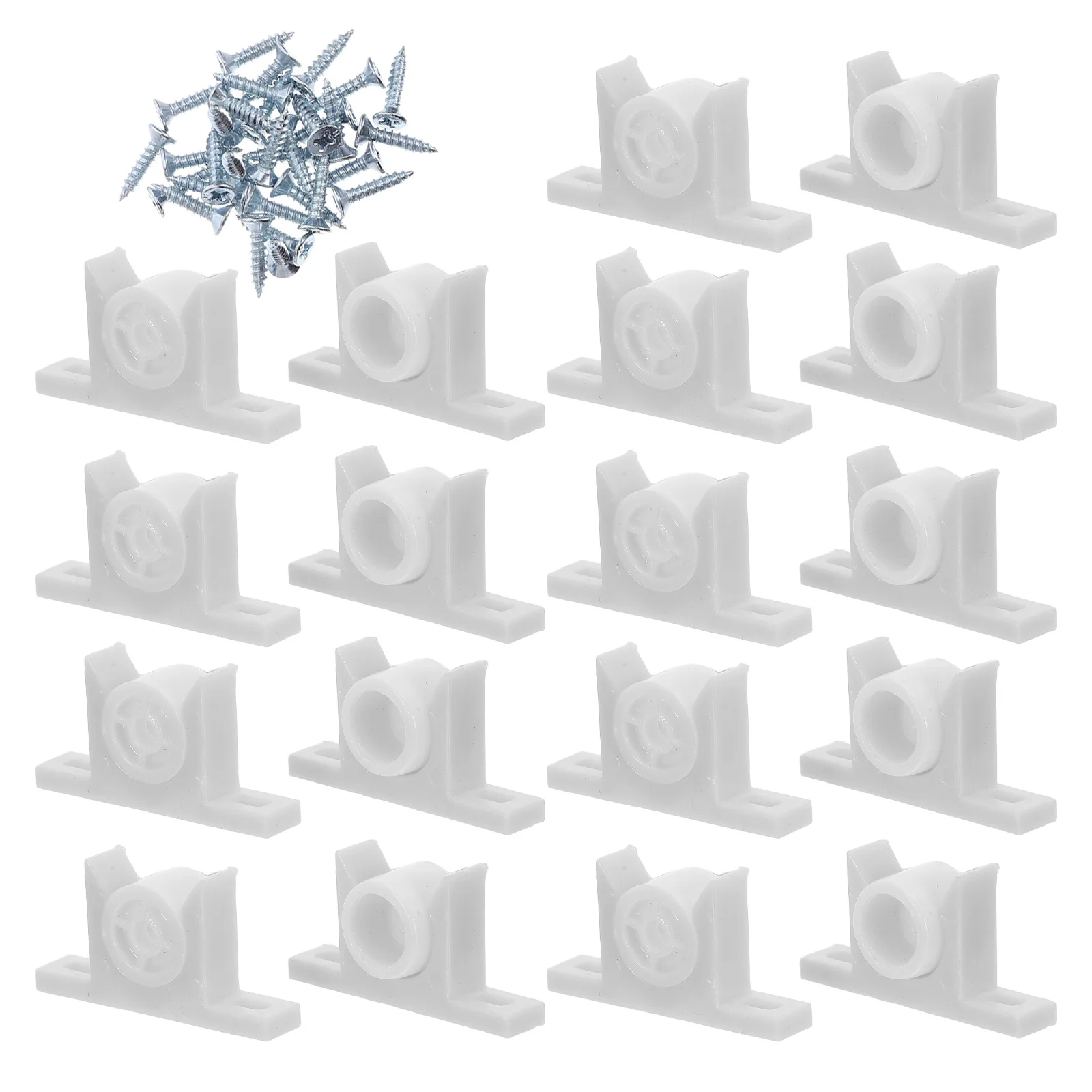 

30Sets Plastic Cabinet Door Catch Screw Cupboard Push Latch False Front Drawer Clips Closet Door Hardware Kitchen Fasteners