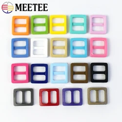 20/50/100Pcs 10mm Plastic Buckles for Backpack Slider Tri-Glide Adjustable Hooks Strap Clasps DIY Garment Bags Accessories