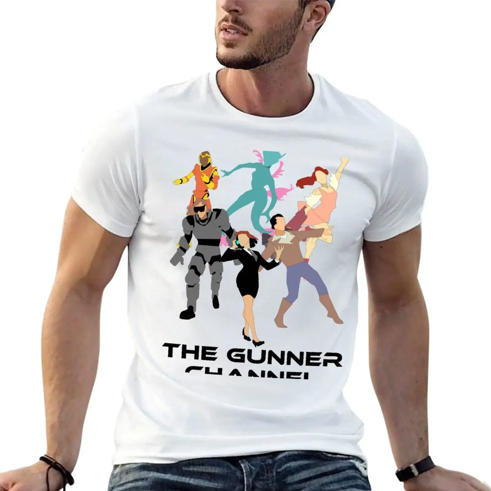 Gunner Channel (Starstruck Odyssey) T-Shirt vintage graphic tee shirts graphic tee summer top boys animal print men tshirt