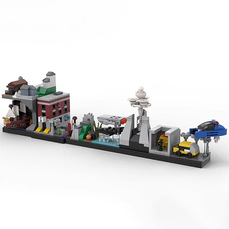 MOC Kreativ-Spielserie 2049 Technisches Flugzeug Mini-Luftschiff Maßstabsgetreues Fahrzeug Baustein-Set K's Spinner Bladeds-Runner Modell – Detail 9