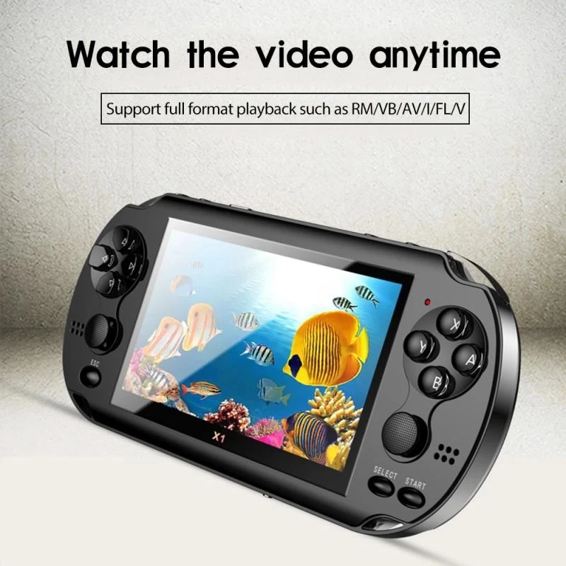 NEW Gamepad 4.3-inch Game Console 8GB Handheld For PSP 128 Bit Game Console Retro Built-in 10000 Classic Games Console Camera