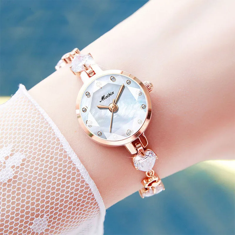 Women\'s Watch Brand Light Luxury Jewelry Bracelet Bracelet Watch Waterproof Quartz Clock Fashionable Elegant Watch Reloj V145