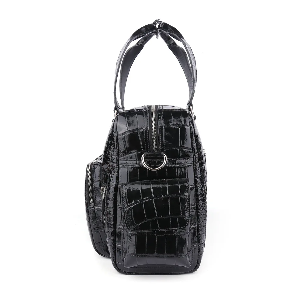 Sac de voyage portable en cuir véritable pour homme, sac de sport en plein air, sac en cuir d'alligator résistant à l'usure, grande capacité, 45, 2023