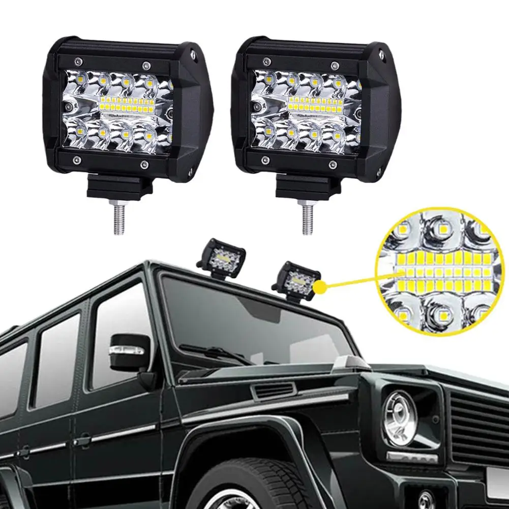

10-48V 60W LED Bar Offroad Spot Flood Combo LED Light Bar Work Light For Truck Car SUV ATV UTV 4WD LED Headlights I2U9