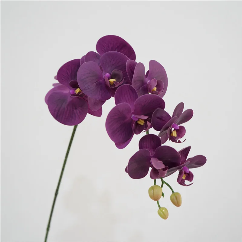 High-end Artificial Feel Phalaenopsis Real Touch Flowers Home Room Decor Wedding Flower Arrangement Landscaping Fake Flowers