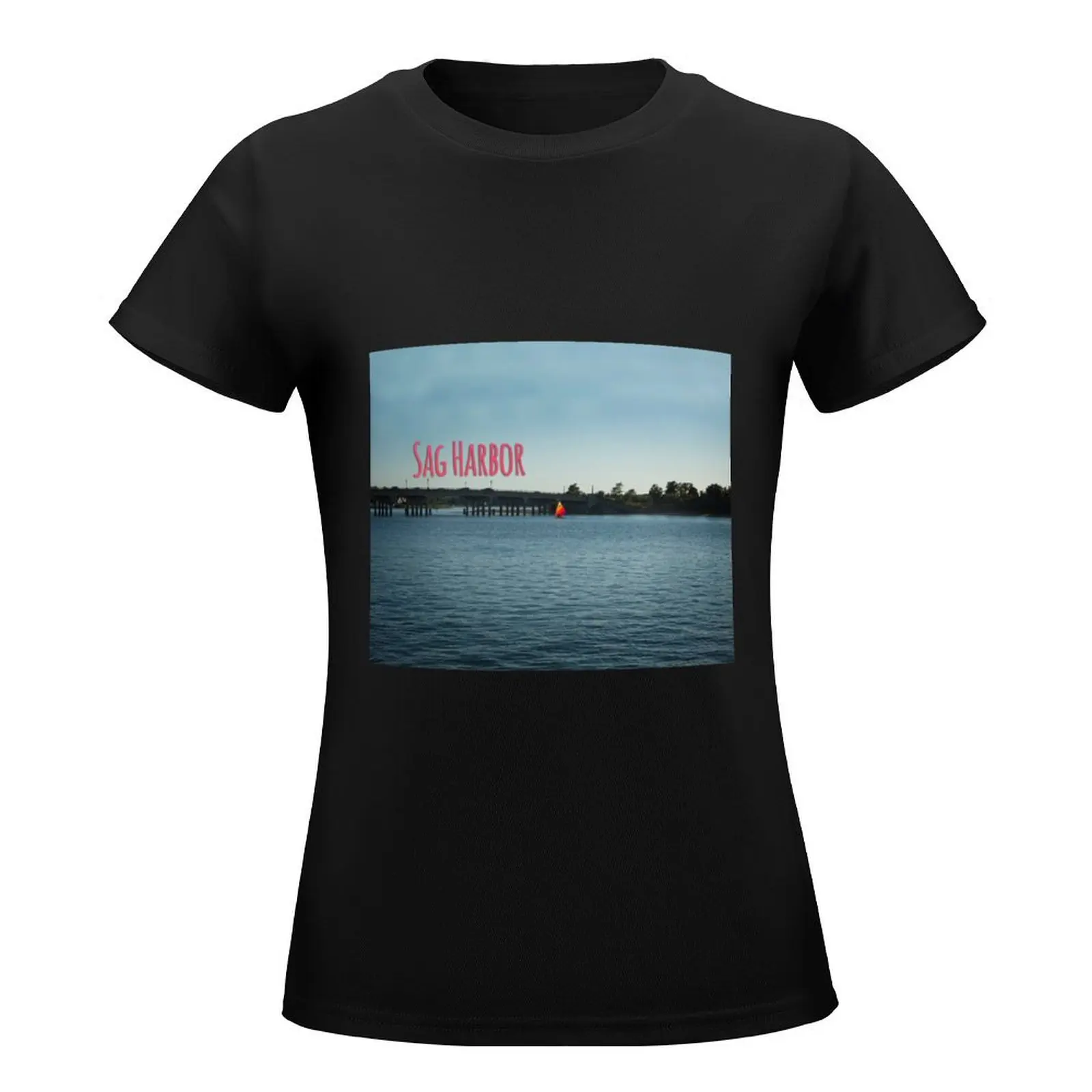 Sag Harbor-North Haven Bridge T-Shirt Short sleeve tee lady clothes shirts graphic tees t shirts for Women graphic