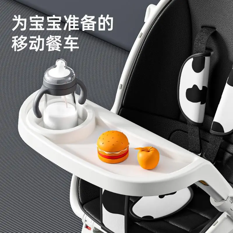 Baby stroller is lightweight foldable able to sit lie down and sleep Children and babies have a high view stroller