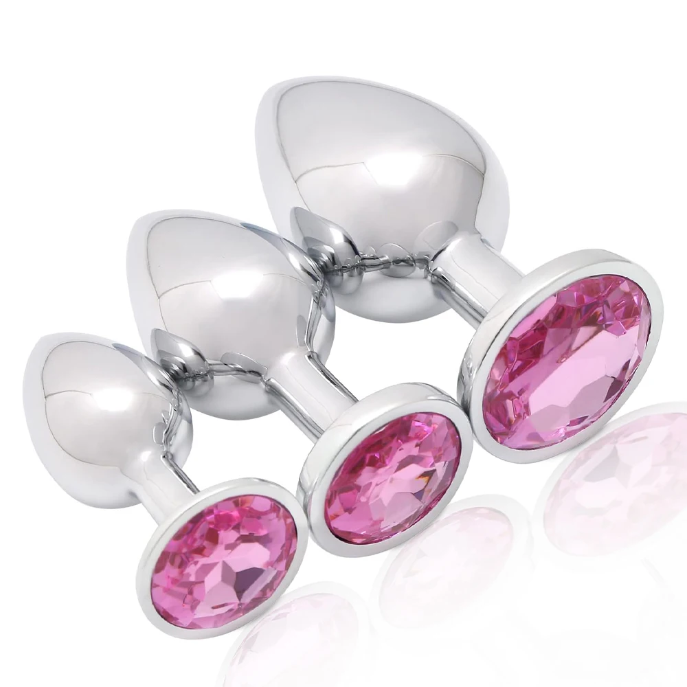 Metal Anal plug butt plug Sex Toys Butt Toys For Women Men Couples Adult Game Masturbator Anal Diamond 5 Size SM Adult Sex Toy - Image 5