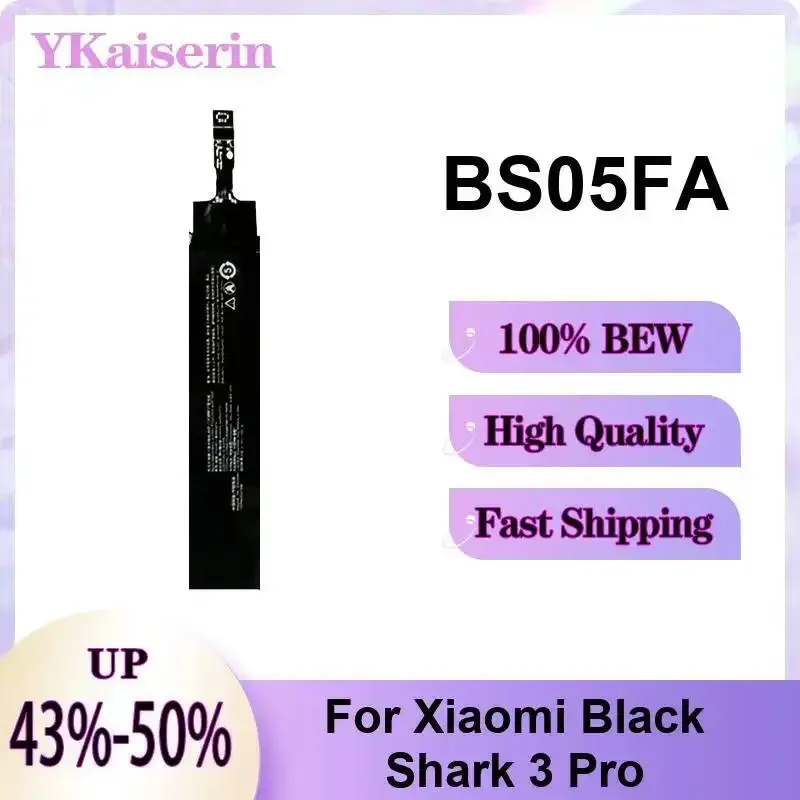 For Xiaomi Black Shark 3 Pro 2500mAh Mobile Phone Battery BS05FA Stable Power Supply High-Capacity