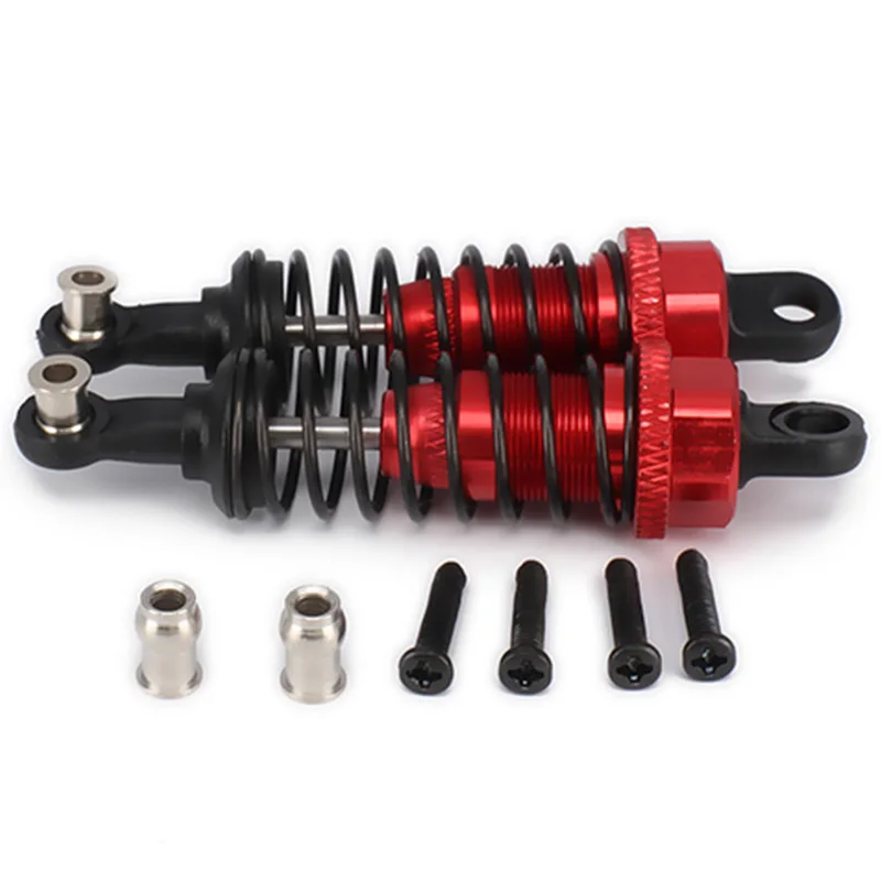 2 Pcs Oil Adjustable 65Mm Damper for Rc Car 1/18 A959 A969 A979 K929 ,Red