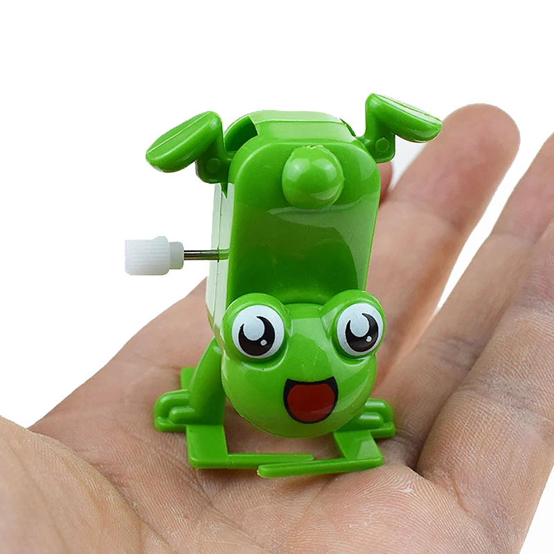 Cute Frog Handstand Walking Clockwork Toy Wind Up Toy Child Interactive Playing Toy For Kid Party Favors