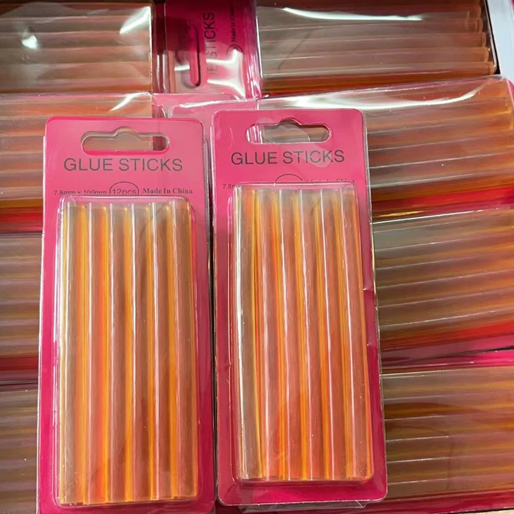 Glue for hair extensions 0.7*10cm Keratin Glue Sticks Hot Melt Glue Sticks To Make Hair Tress Glue Sticks 3 Colors Optional