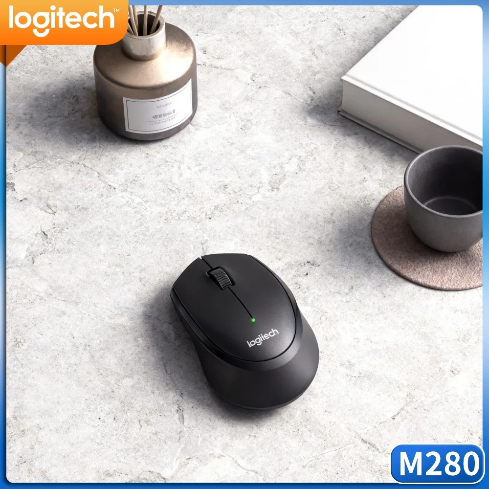 Everyday Domestic Study Wireless Mouse M280 2.4G Responsive Buttons Low Power Drain Usb Dongle For Pc Laptop Desktop Home Work