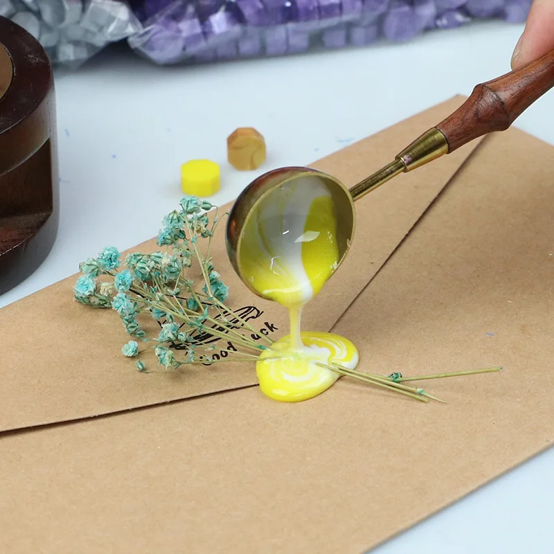 

1650pcs Pieces Vintage Octagon Wax Seal Stamp Colorful Wax Beads for DIY Vintage Craft Envelope Wedding Postcard Paste 500g