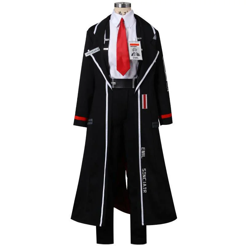 Gioco Limbus Company Sinclair Cosplay Anime Costume uomo abiti cappotto camicie pantaloni cravatta Set maschile Halloween Party travestimento vestito