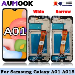 Bilashmart 5.7 Samsung A01 SM A015F/DS LCD Display Samsung Galaxy A01 A015 A015F A015U A015A A015G Touch Screen Digitizer Assembly