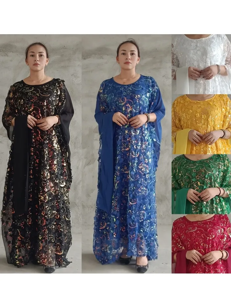 Ramadan Eid Abaya Dubai Turkey Muslim Hijab Long Dress Islamic Clothing African Dresses For Women Robe Musulmane Djellaba Femme