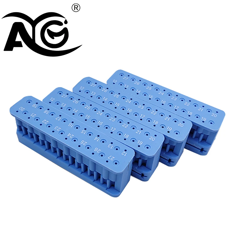

AG 5pcs Plastic Endo Files Ruler Organizer Dental Mini Endodontic File Measuring Block Holder Dentist Instrument