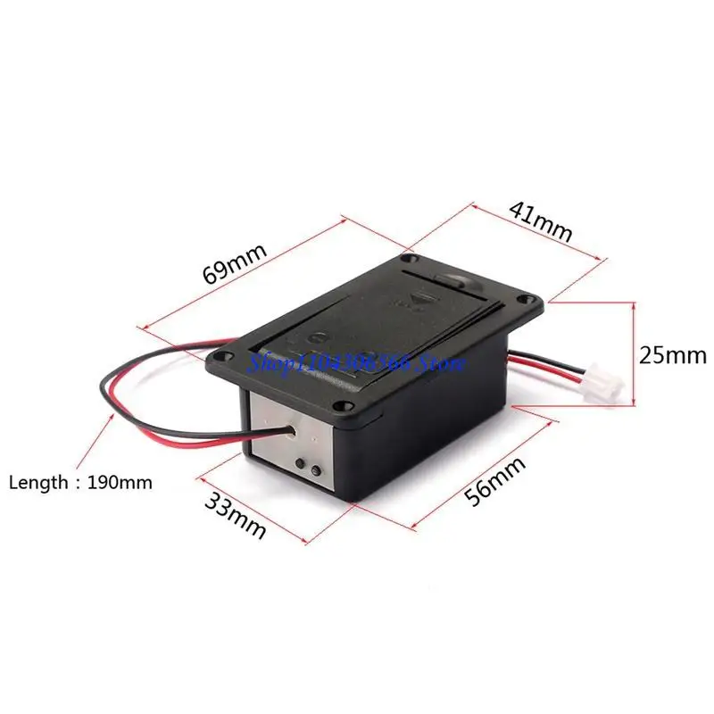 02DD 1PC 9V Battery Holder for Case Box Cover For Guitar Bass Active Pickup Connector