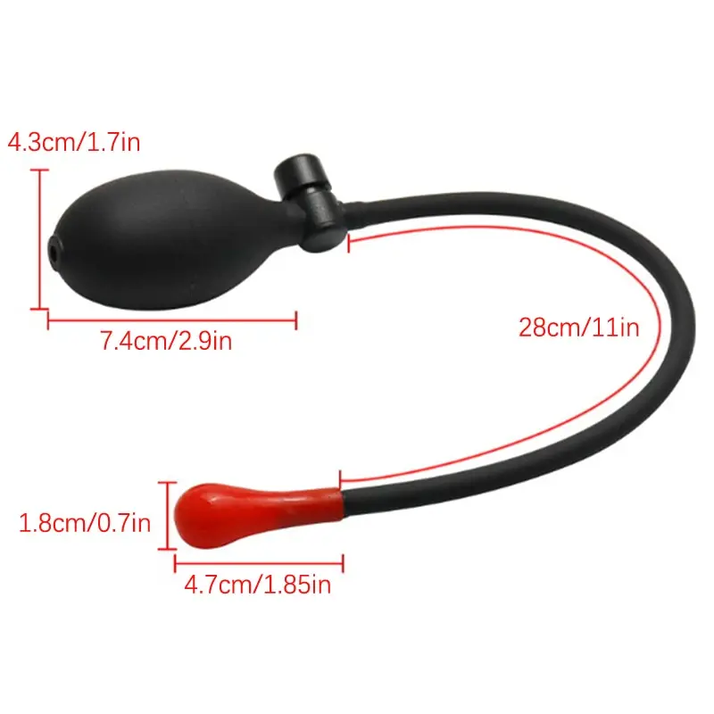 Plug anal inflável para iniciantes, fácil de inserir, bomba de bunda mini expansível, brinquedo sexual para homens e mulheres