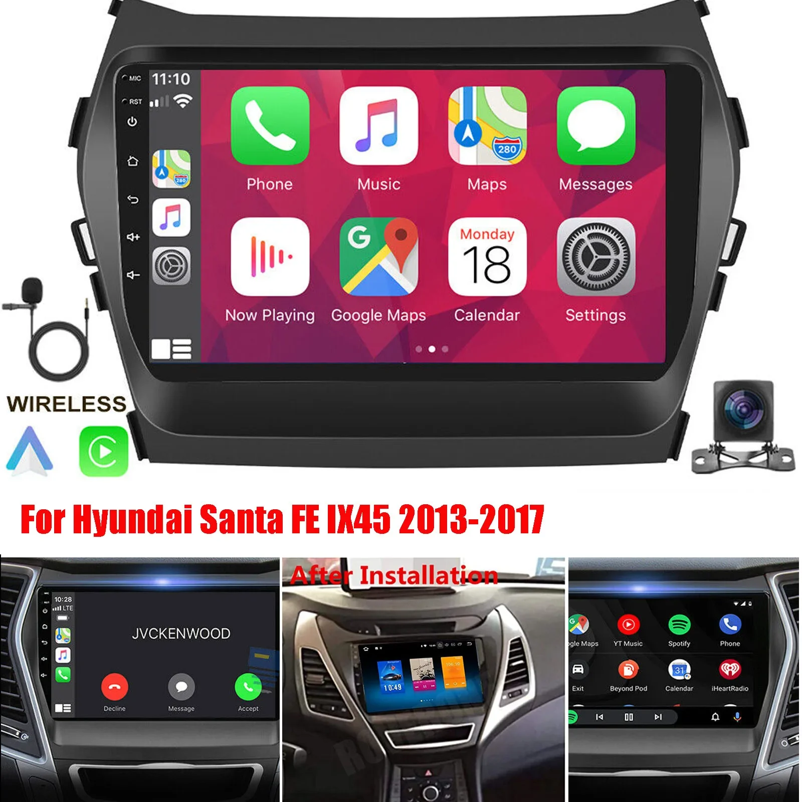 

Android 13 For Hyundai Santa Fe 3 ix45 2013 2014 2015 2016 Carplay Auto Multimedia Car Radio Head Unit Player Video 2 Din Stereo