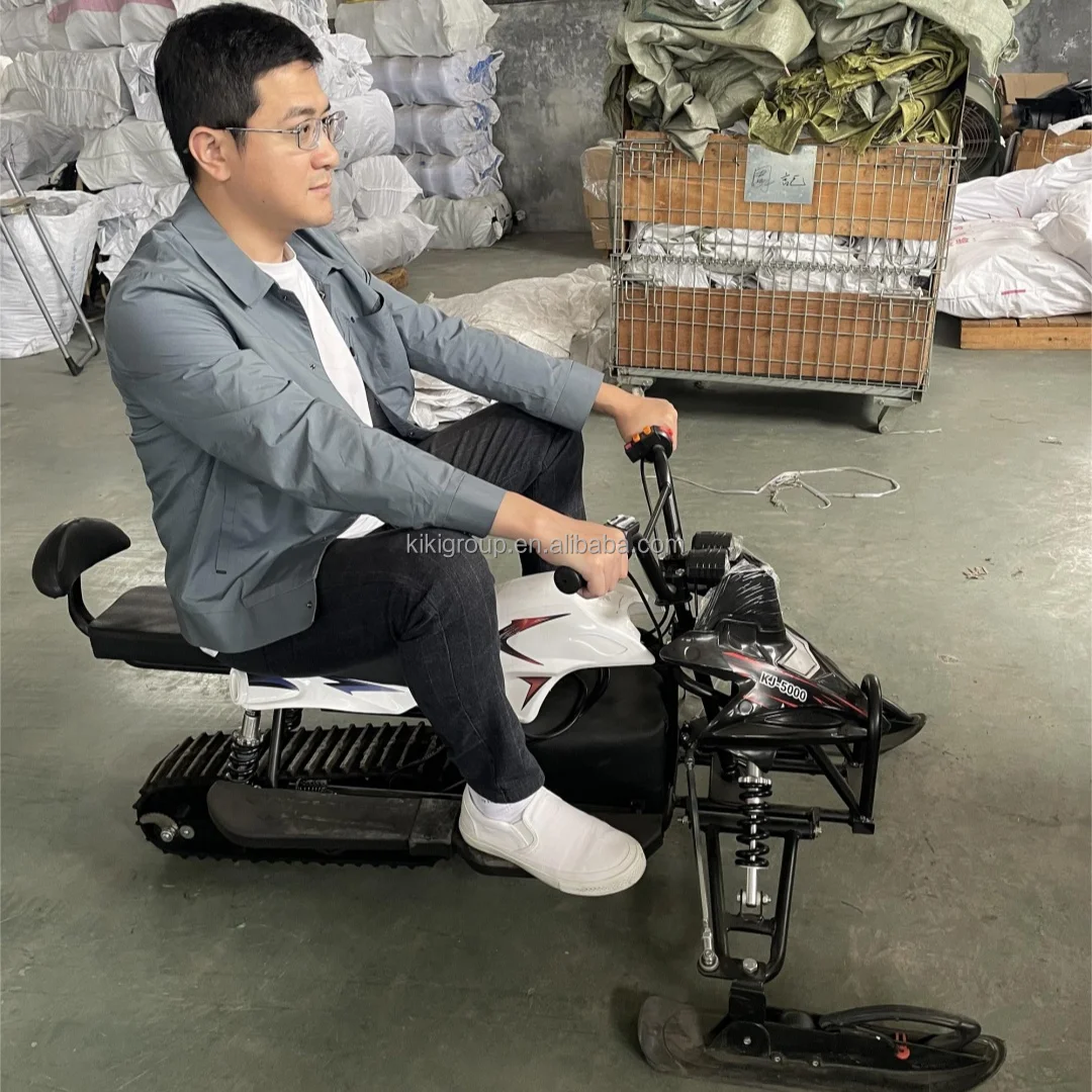 

All-Terrain Speed 30KM/H & -40°C Operation for Adults & Kids 2-Seater 1000W Electric Snowmobile