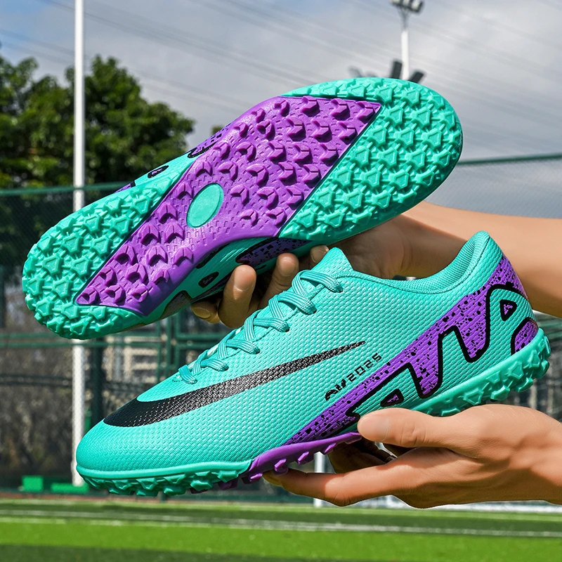 

Мужские профессиональные футбольные бутсы с короткими заклепками для тренировок, противоскользящая спортивная обувь, мужские футбольные бутсы TF/FG для подростков