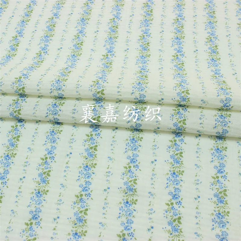 

Double Gauze, Striped Flower, Baby Cotton Crepe, Pajamas, Baby Bedding Fabrics