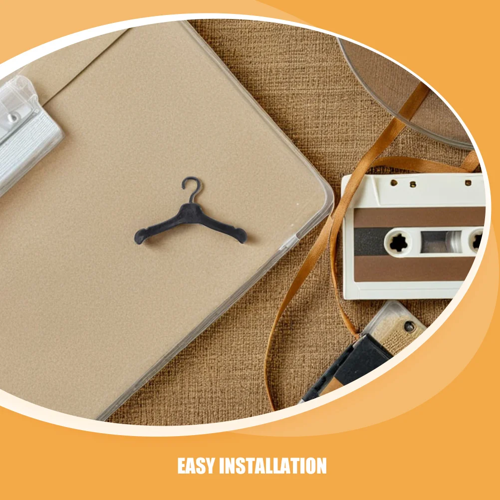 80개 미니어처 옷걸이 컴팩트 플라스틱 옷걸이 옷장 정리 공간 절약형 벽걸이형 보관 디스플레이