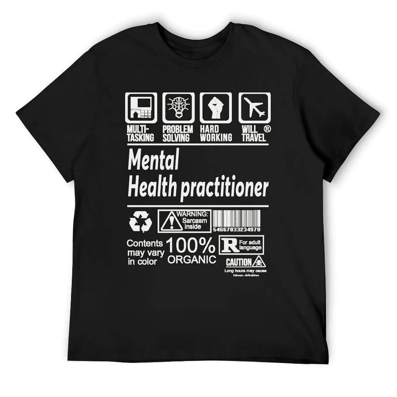 MENTAL HEALTH PRACTITIONER SOLVE PROBLEMS DESIGN T-Shirt designer shirts korean fashion vintage t shirts tops men clothings