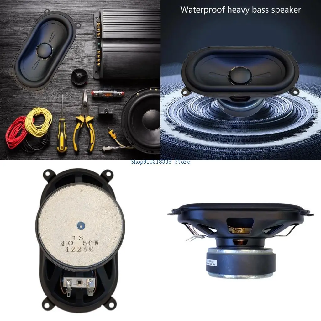 

3x6inch Waterproof Low Frequency Speaker with Rubber Edged for Enhancing Sound
