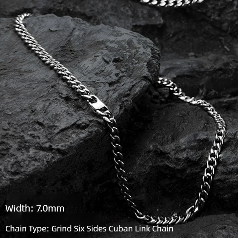 

TA1 1/классное мужское ожерелье из чистого титана, антиаллергенное и не выцветающее витое кубинское звено в стиле хип-хоп, роскошный подарок премиум-класса для мужчин