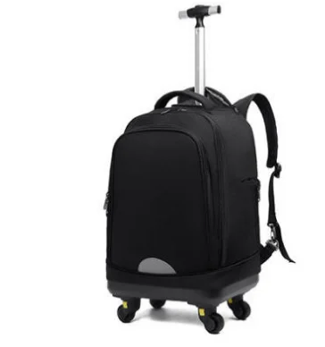 School Trolley Bag with wheels School Rolling luggage backpack Bag Children Travel Trolley bag For teeangers  Wheeled backpack