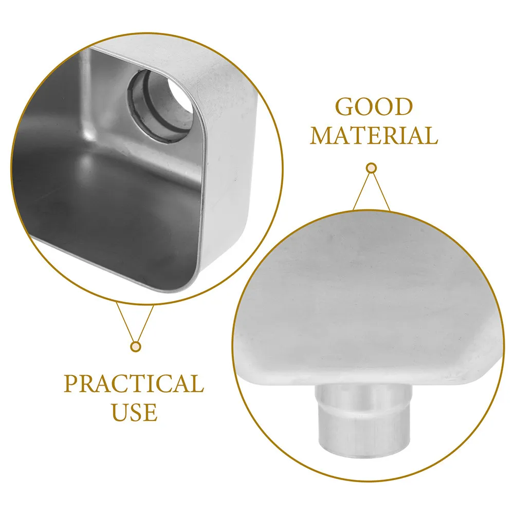 Stainless Steel Downspout Filter Gutter Attachment Wide Mouth Adapter Efficient Rainwater Management Roof Drainage Water