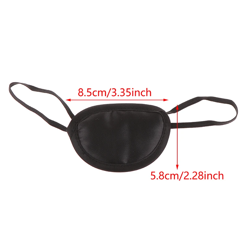 1/2/3/5pcs Pirate Eye Patch Eye Covers For Sleeping Adjustable Eye Patch Black Eye Patch Eye Patch For Strabismus