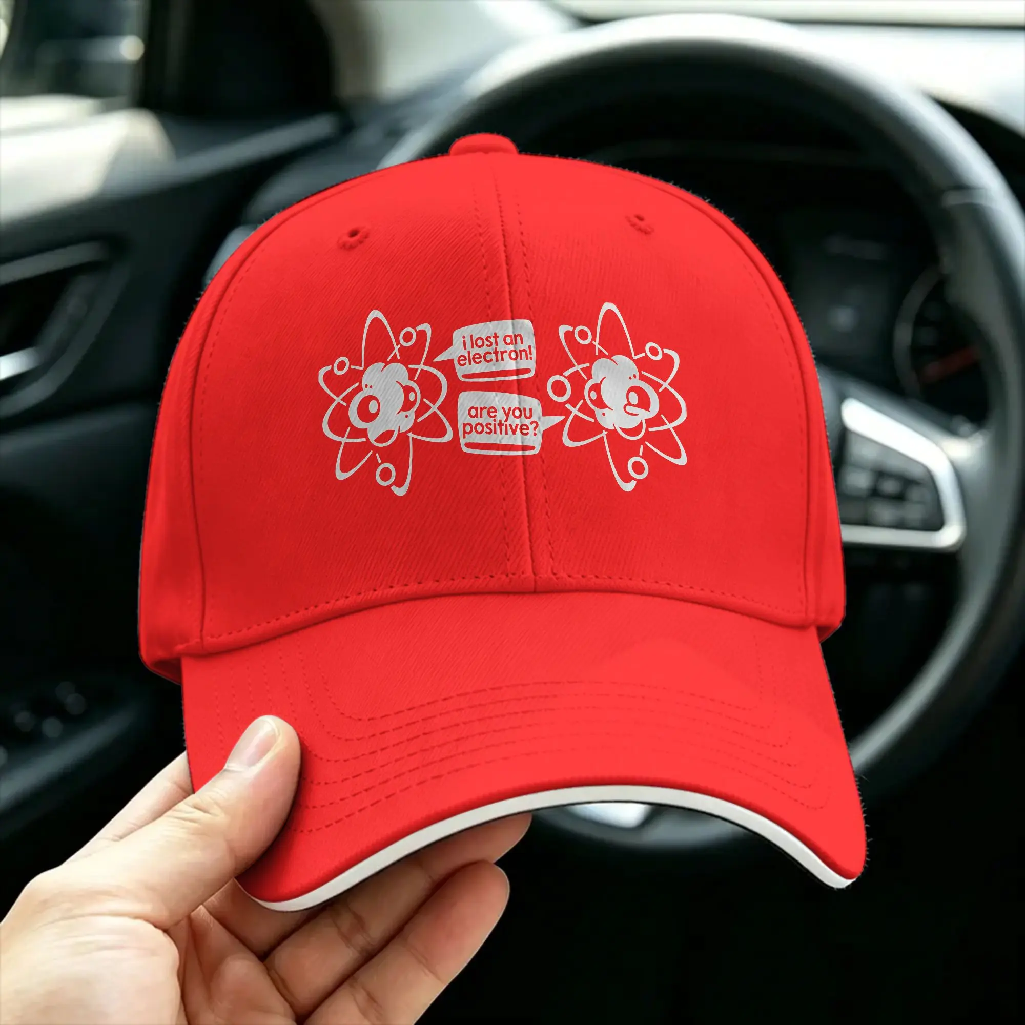 I Lost An Electron. Are You Positive Chemistry Joke Baseball Cap Science Graphic Physics Lovers Snapback Cap Birthday Gift