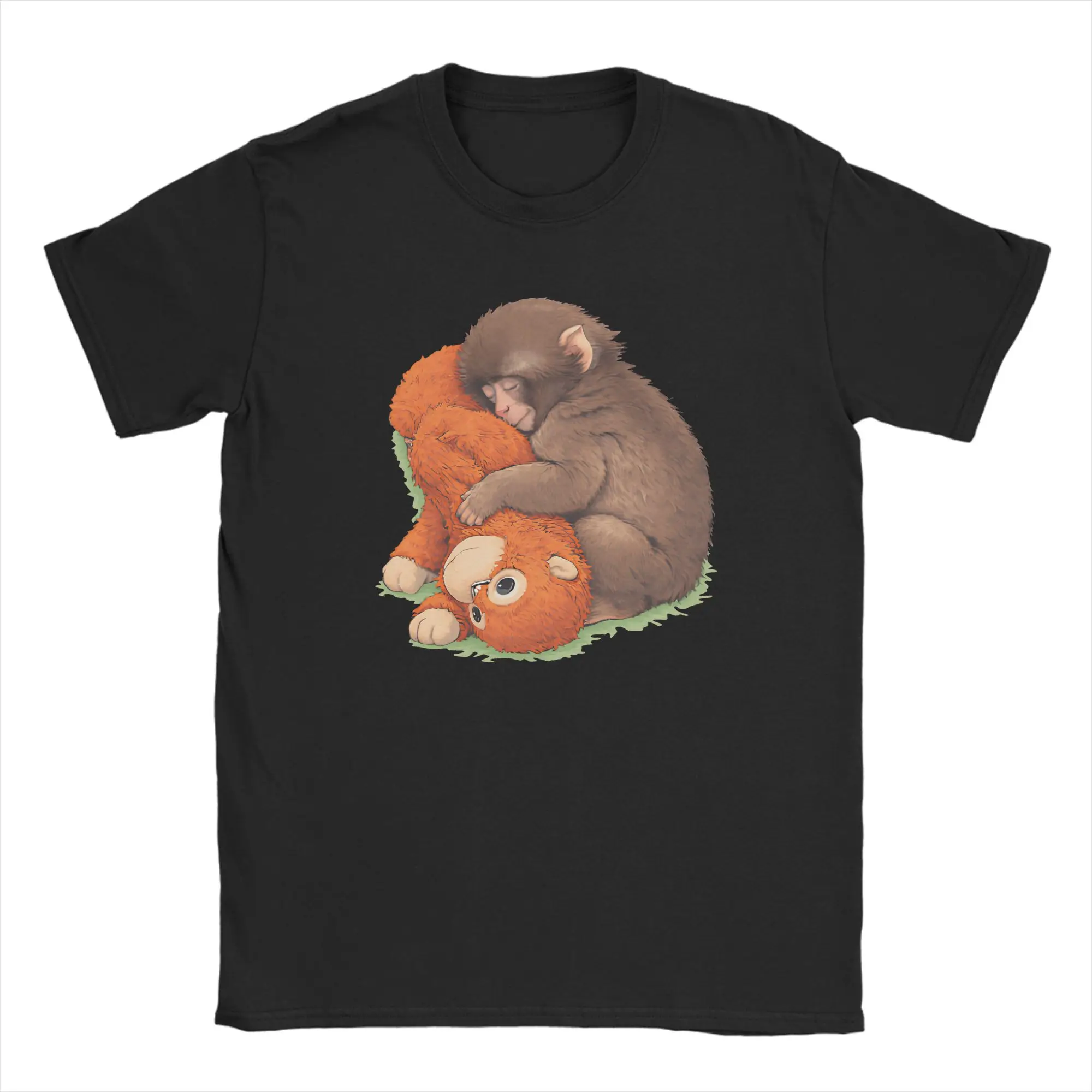 Harajuku T-Shirt Summer Punch Monkey Trendy Cool T Shirts  Cotton Tshirt for Man Awesome Design Short Sleeve Tees