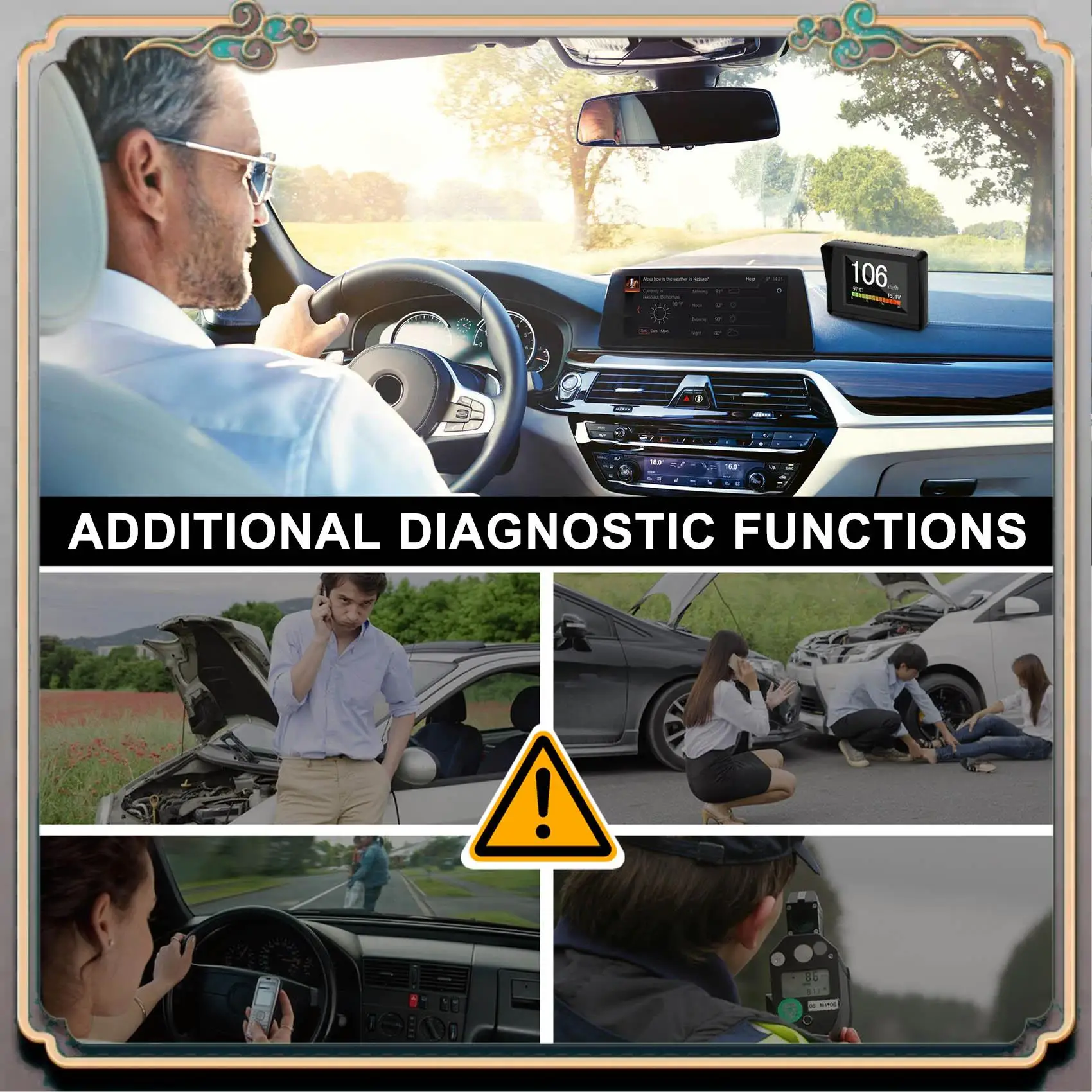 

Надежный для автомобиля A203 OBD2 бортовой компьютер автомобильный цифровой компьютер дисплей скорости датчик потребления топлива OBD2 сканер