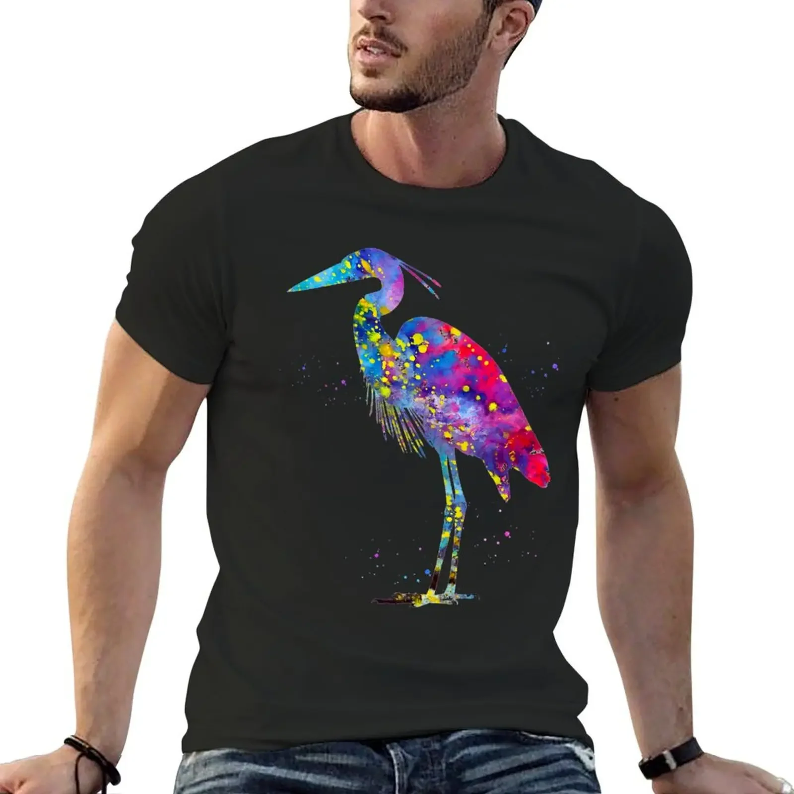 

Great Blue Heron \t 2\t T-Shirt basketball graphic tees designer shirts men graphic t shirts